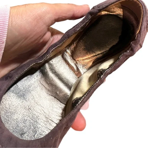 Tod's Ballerina Dee Fibbietta Ballet Flat / Chocolate & Grey (Size 36) - Picture 10 of 10